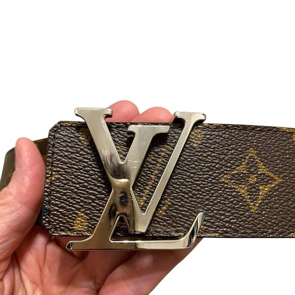 Louis Vuitton Women’s Reversible Monogram Belt Size 90/36 Medium Brown Black - Picture 5 of 10